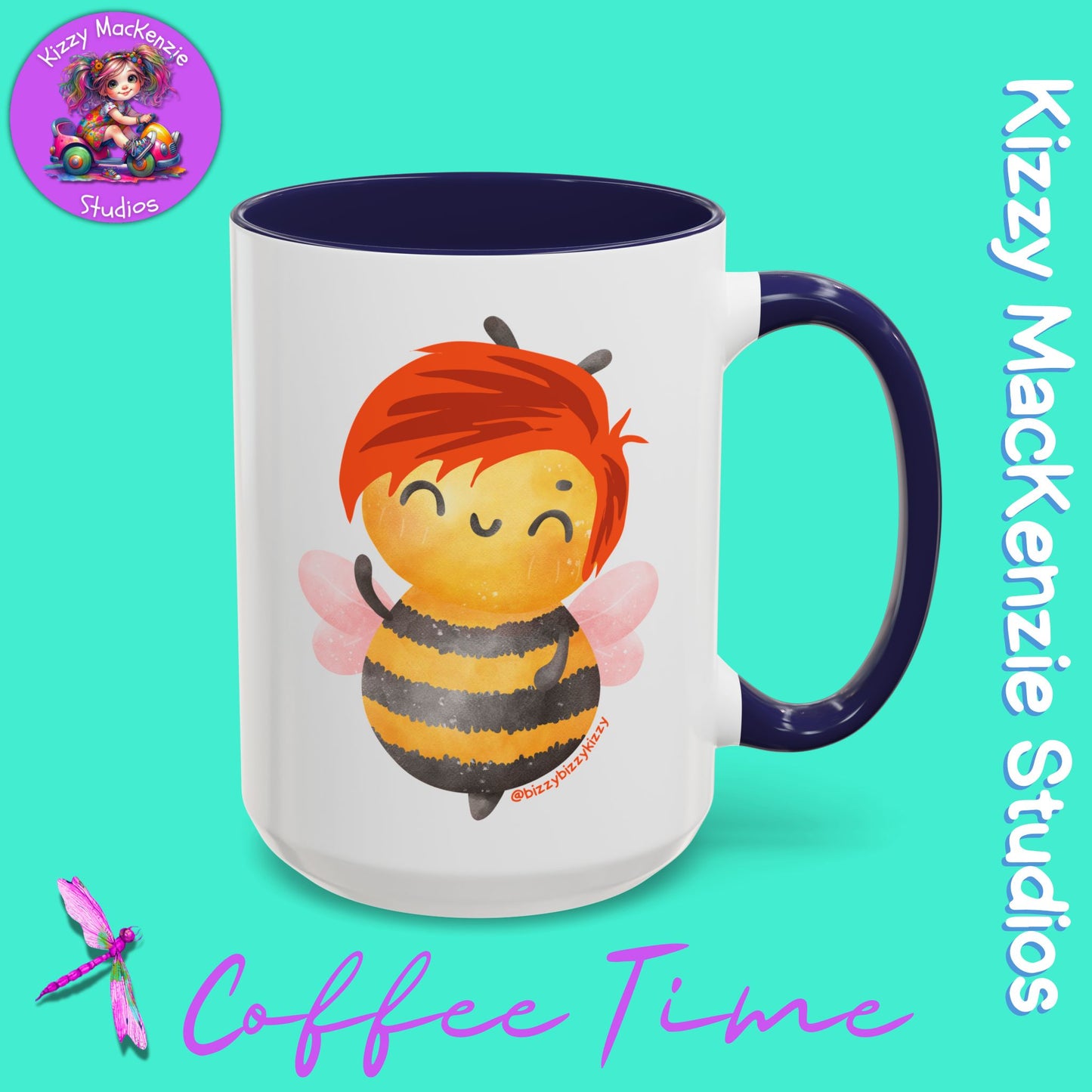 Wimblee the Bee Accent Coffee Mug Nature Lover Gift Honey Bee Conservation Funny Ceramic Mug