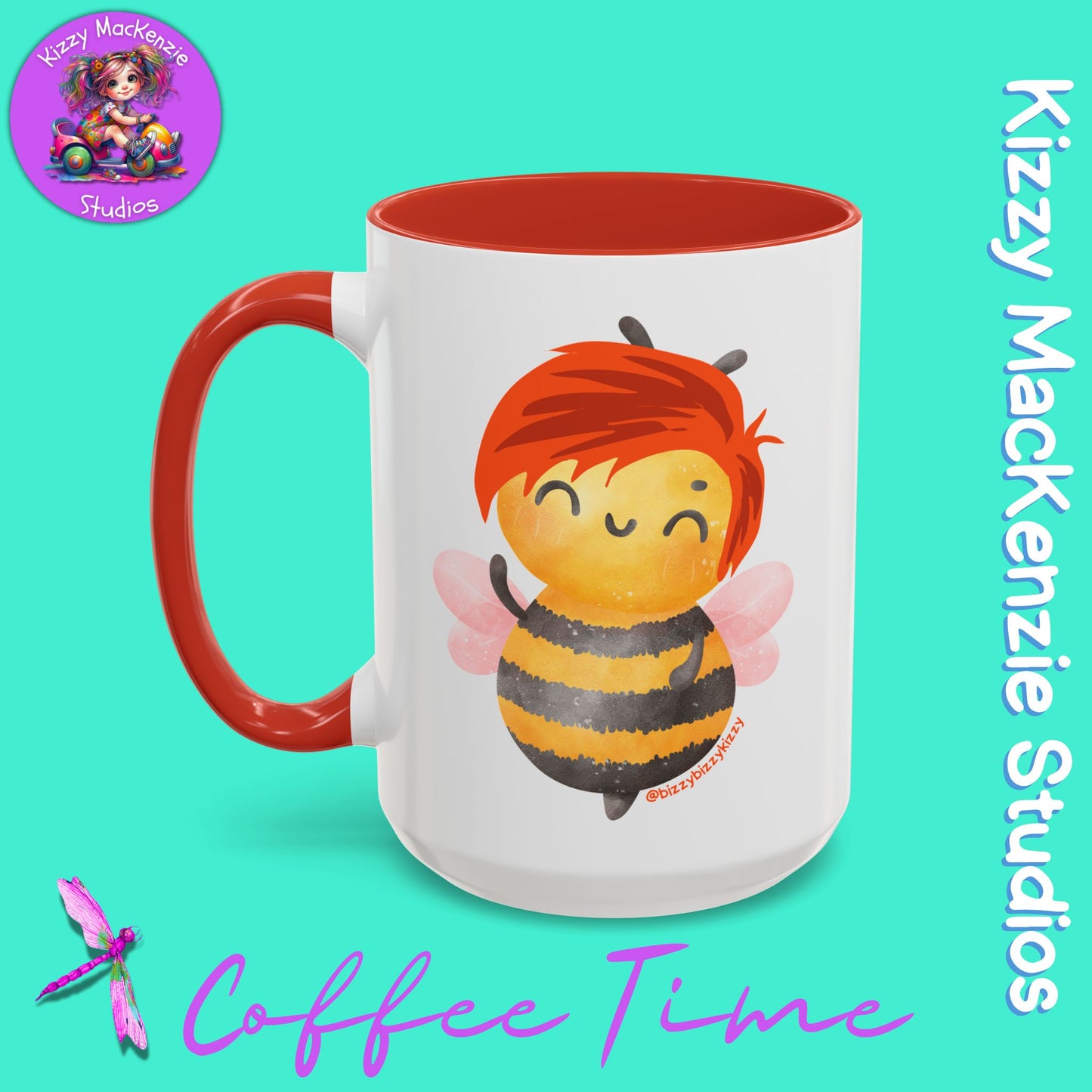 Wimblee the Bee Accent Coffee Mug Nature Lover Gift Honey Bee Conservation Funny Ceramic Mug