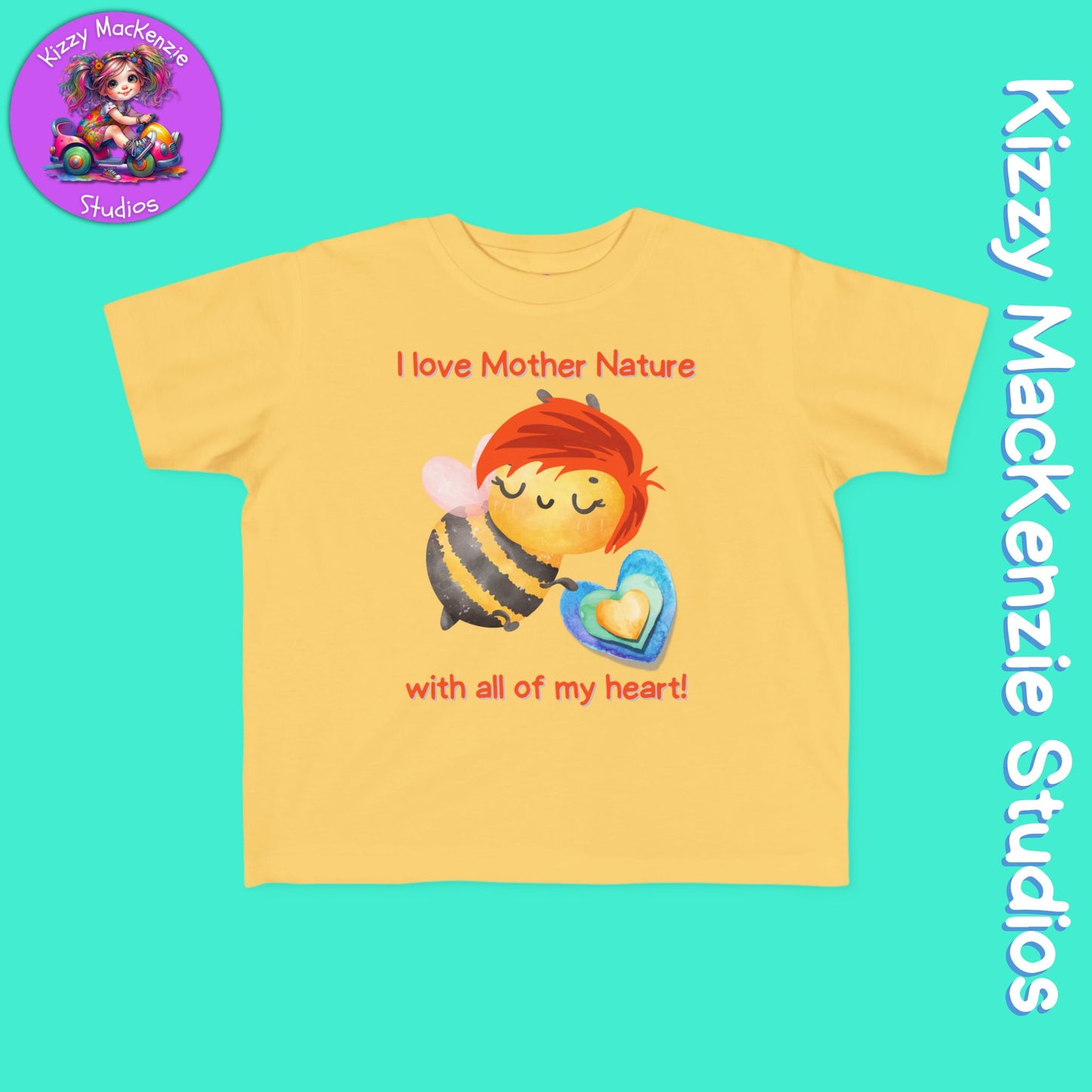 Wimblee the Bee Toddler's Shirt Mother Nature Gift for Kids Clothes Honey Bee Conservation