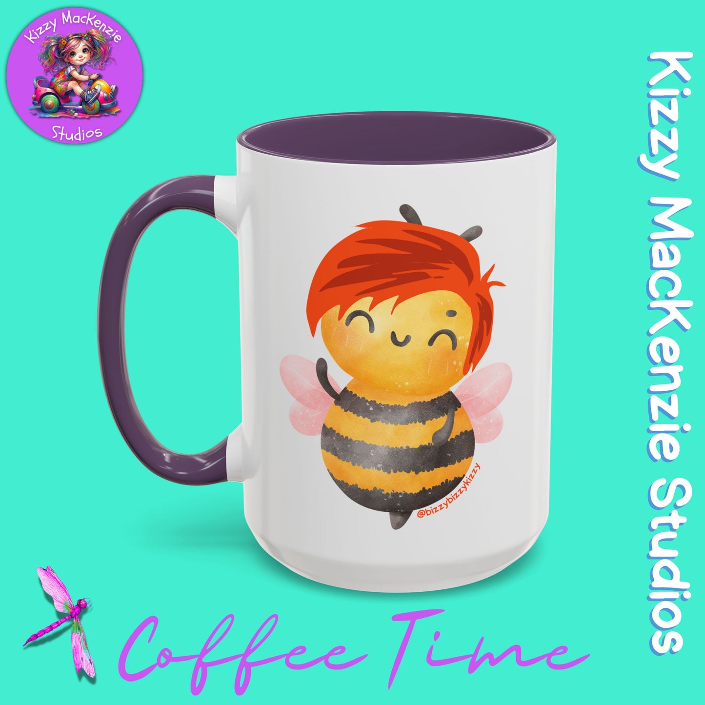 Wimblee the Bee Accent Coffee Mug Nature Lover Gift Honey Bee Conservation Funny Ceramic Mug