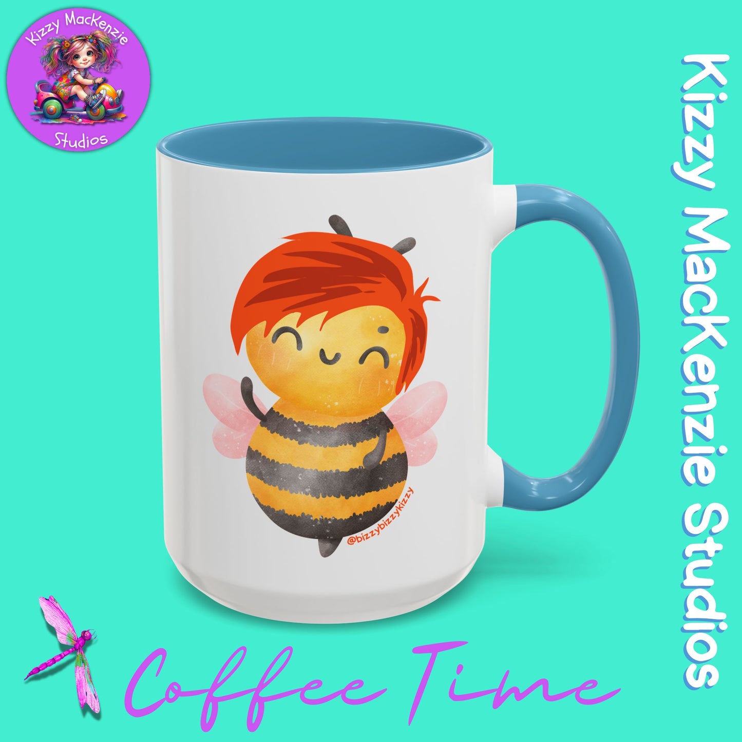 Wimblee the Bee Accent Coffee Mug Nature Lover Gift Honey Bee Conservation Funny Ceramic Mug