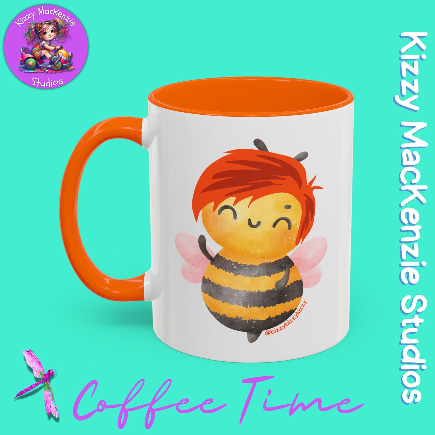 Wimblee the Bee Accent Coffee Mug Nature Lover Gift Honey Bee Conservation Funny Ceramic Mug