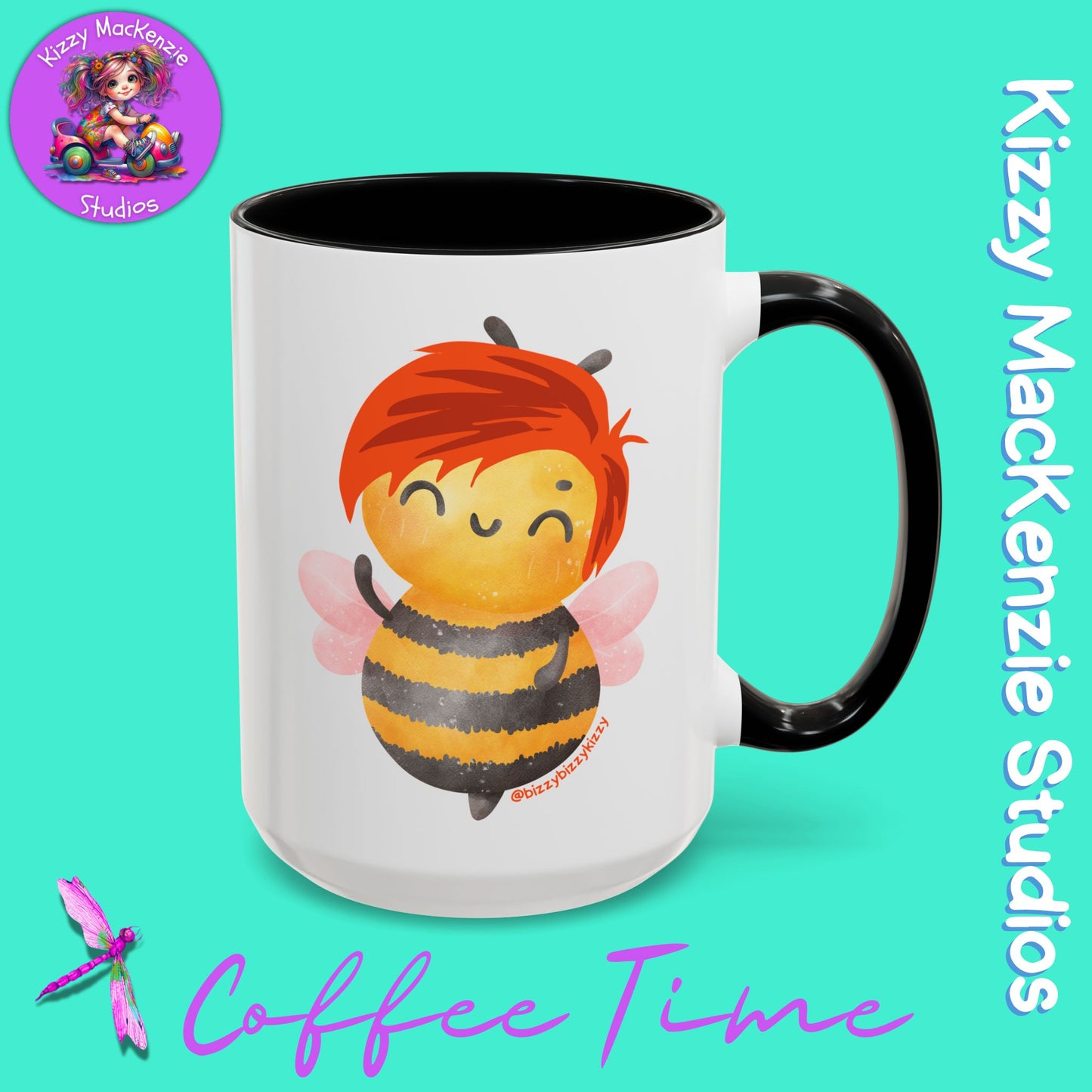 Wimblee the Bee Accent Coffee Mug Nature Lover Gift Honey Bee Conservation Funny Ceramic Mug