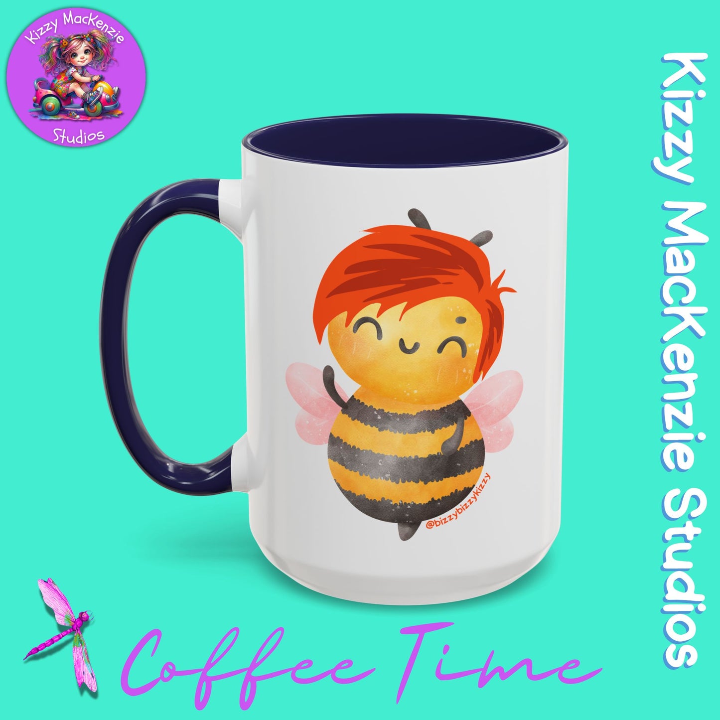 Wimblee the Bee Accent Coffee Mug Nature Lover Gift Honey Bee Conservation Funny Ceramic Mug