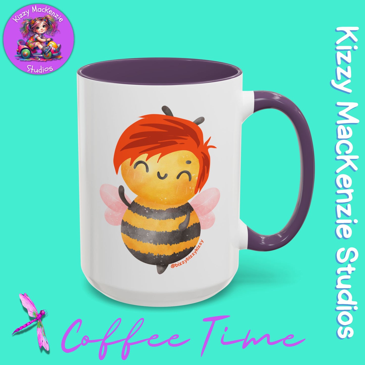Wimblee the Bee Accent Coffee Mug Nature Lover Gift Honey Bee Conservation Funny Ceramic Mug