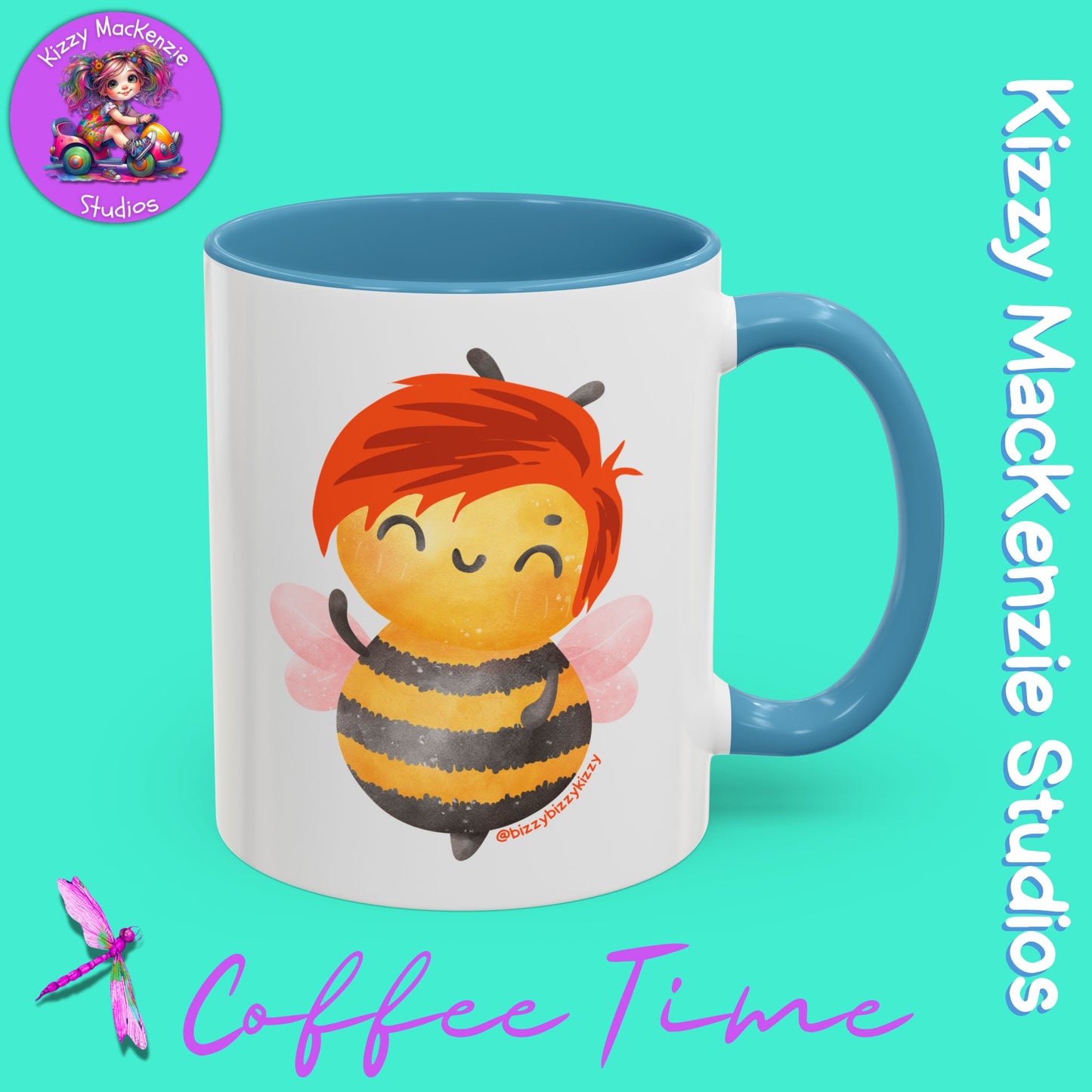 Wimblee the Bee Accent Coffee Mug Nature Lover Gift Honey Bee Conservation Funny Ceramic Mug