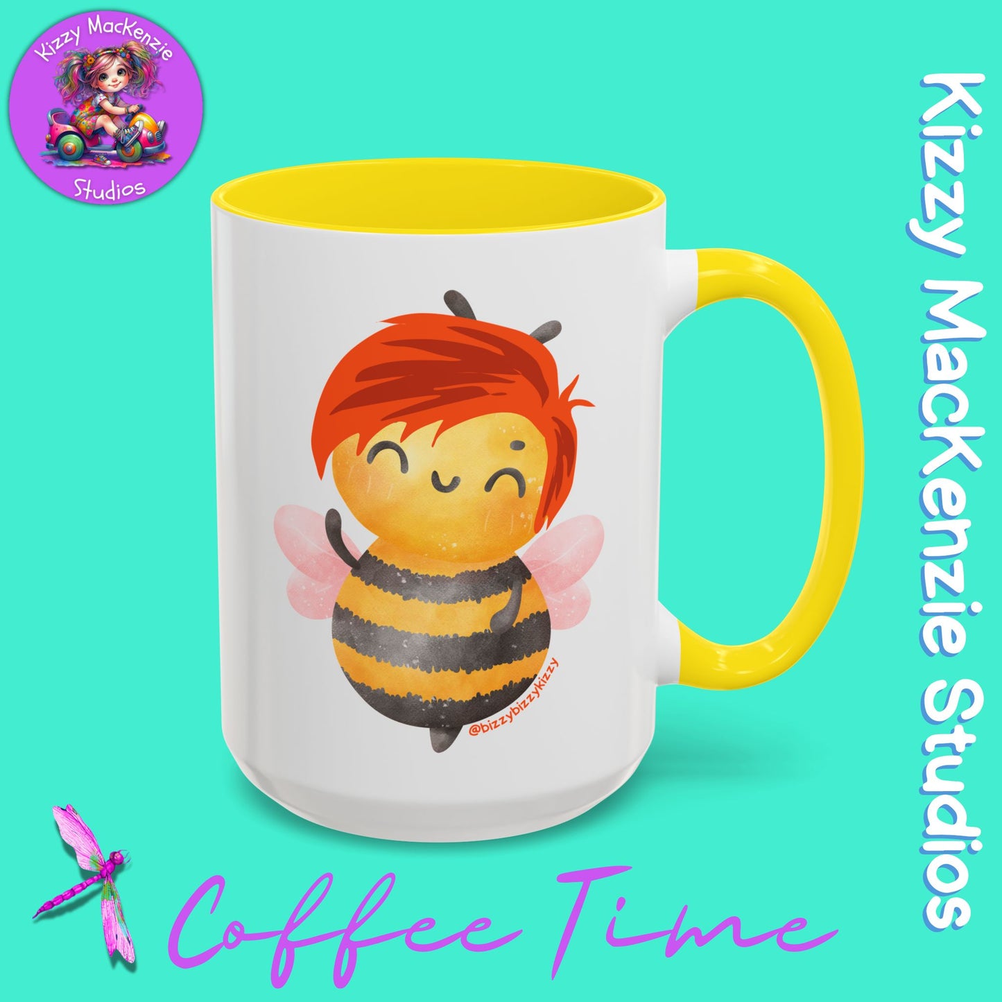 Wimblee the Bee Accent Coffee Mug Nature Lover Gift Honey Bee Conservation Funny Ceramic Mug