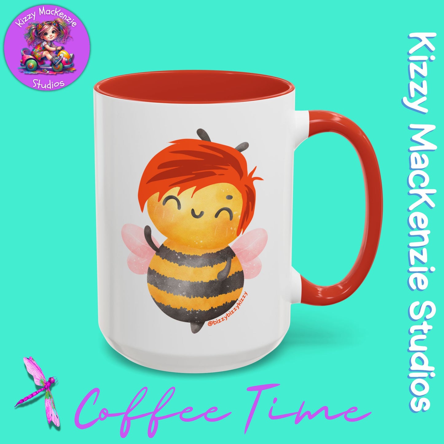 Wimblee the Bee Accent Coffee Mug Nature Lover Gift Honey Bee Conservation Funny Ceramic Mug