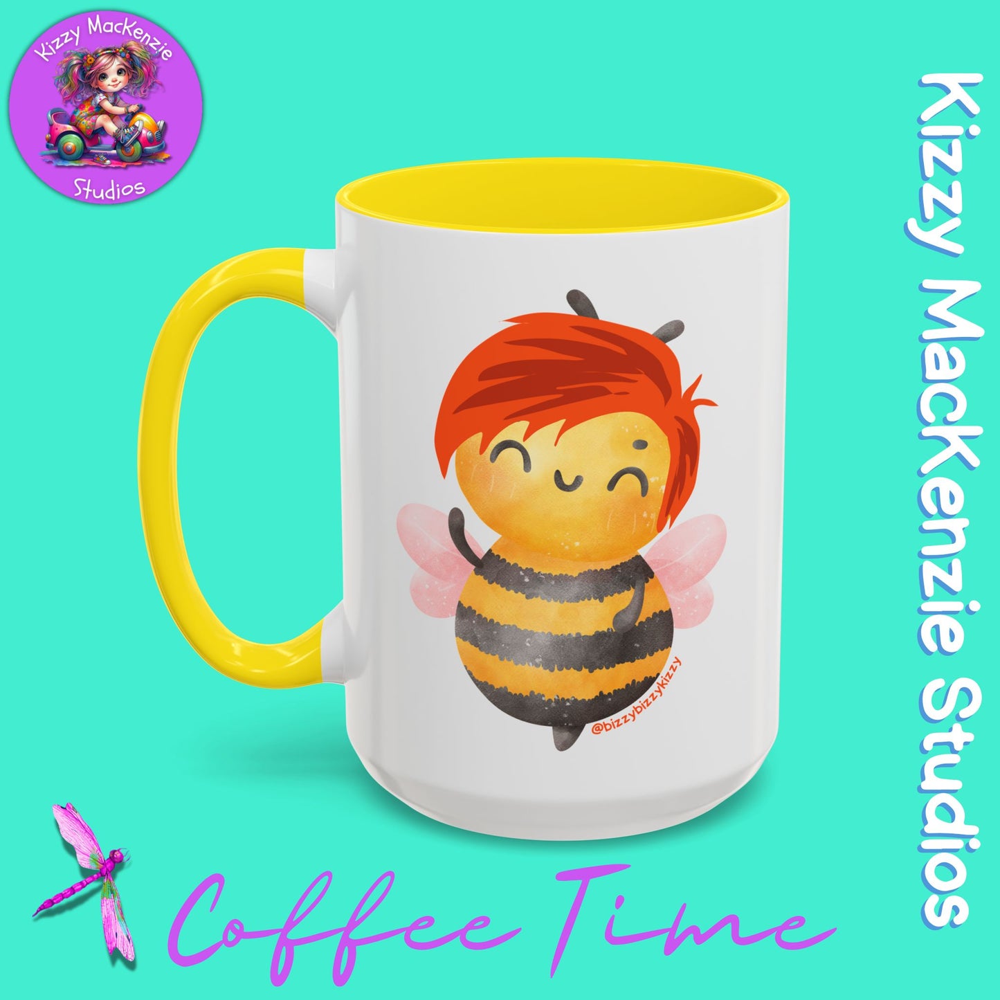 Wimblee the Bee Accent Coffee Mug Nature Lover Gift Honey Bee Conservation Funny Ceramic Mug