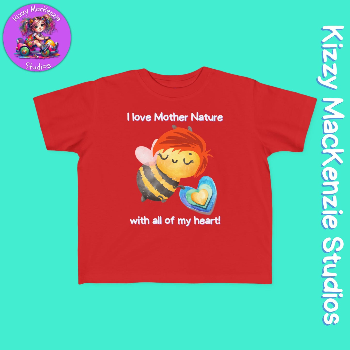 Wimblee the Bee Toddler's Shirt Mother Nature Gift for Kids Clothes Honey Bee Conservation