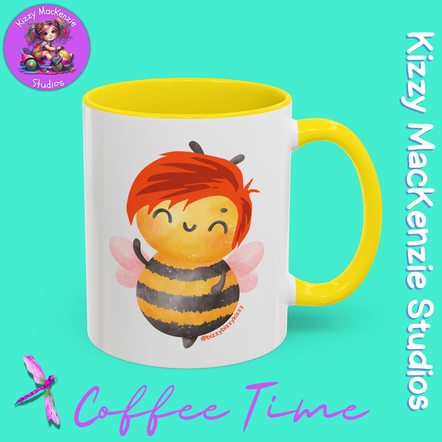 Wimblee the Bee Accent Coffee Mug Nature Lover Gift Honey Bee Conservation Funny Ceramic Mug