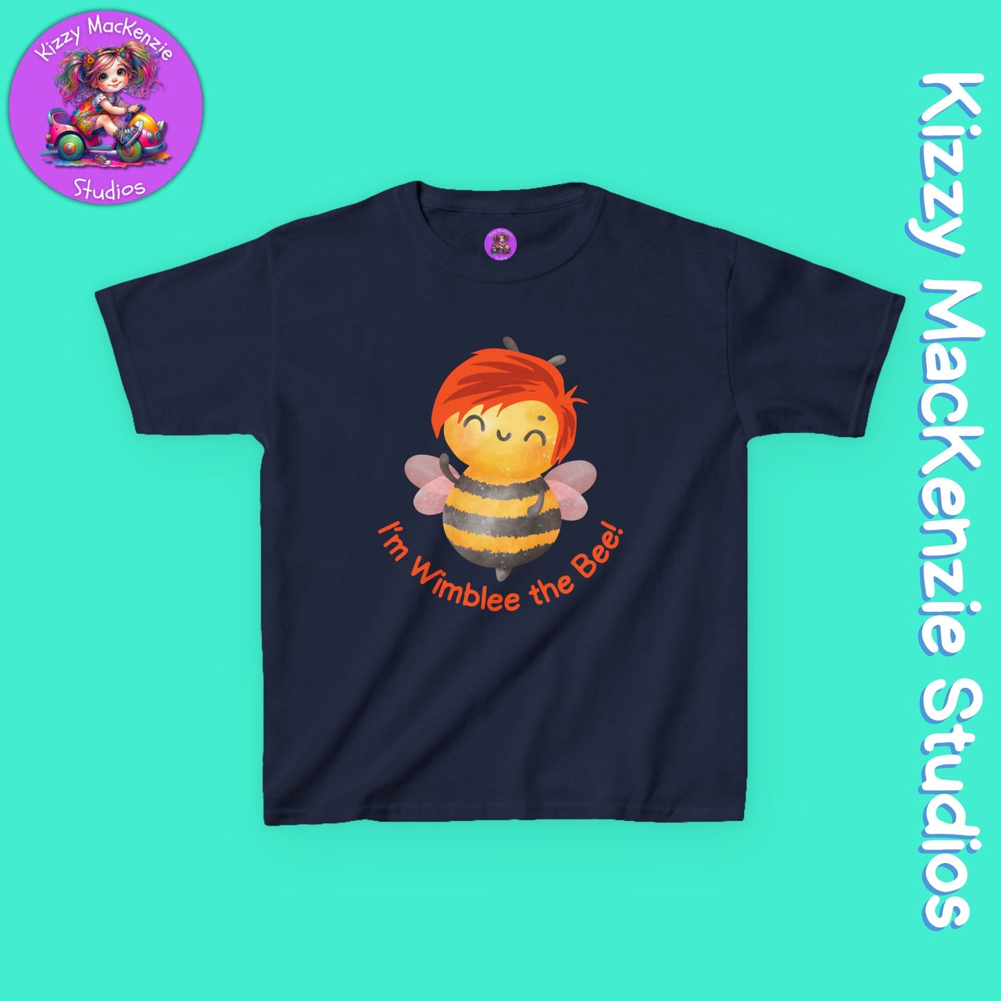 Wimblee the Bee Kids T-Shirt Honey Bee Conservation Gift for Child Nature Tee for Kids