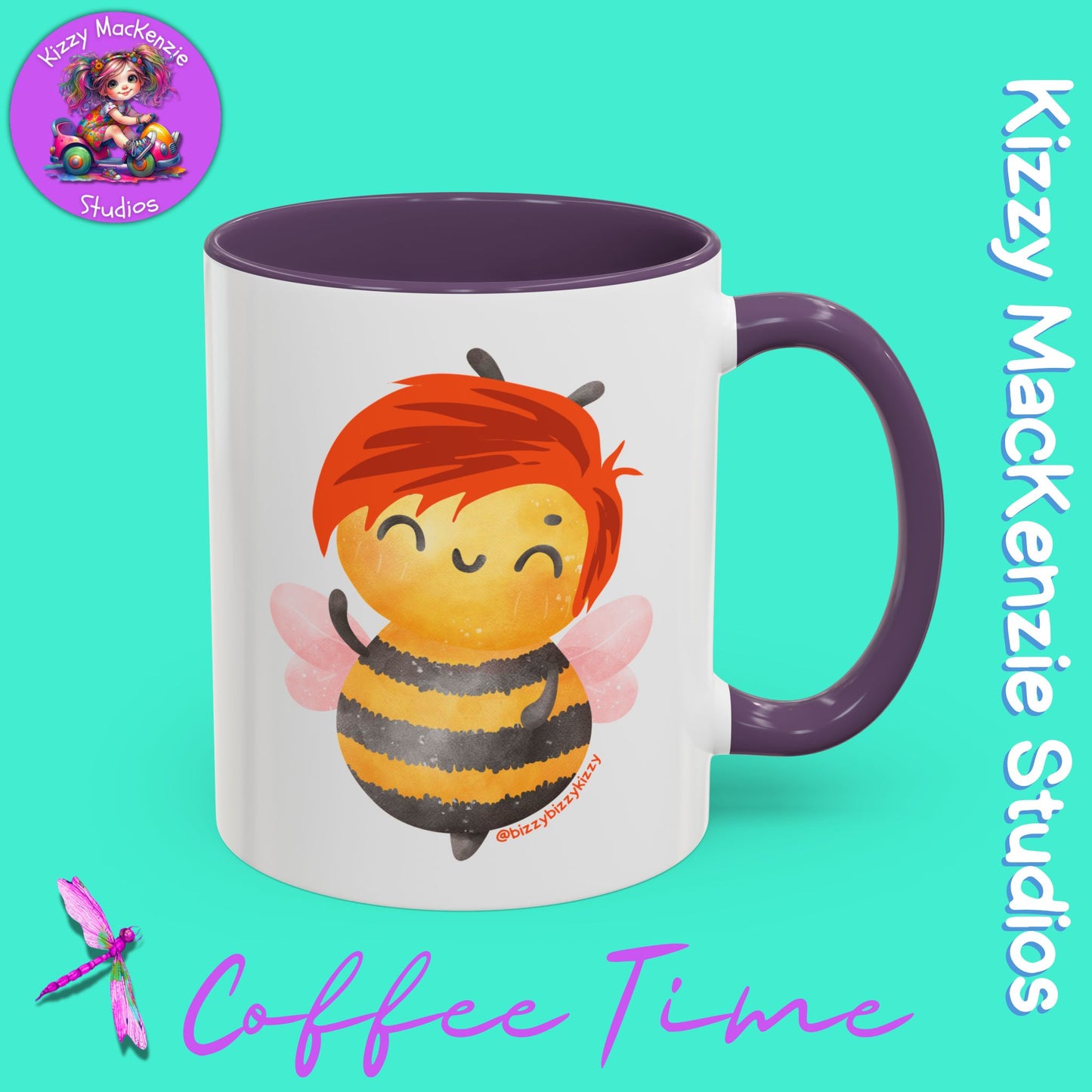 Wimblee the Bee Accent Coffee Mug Nature Lover Gift Honey Bee Conservation Funny Ceramic Mug