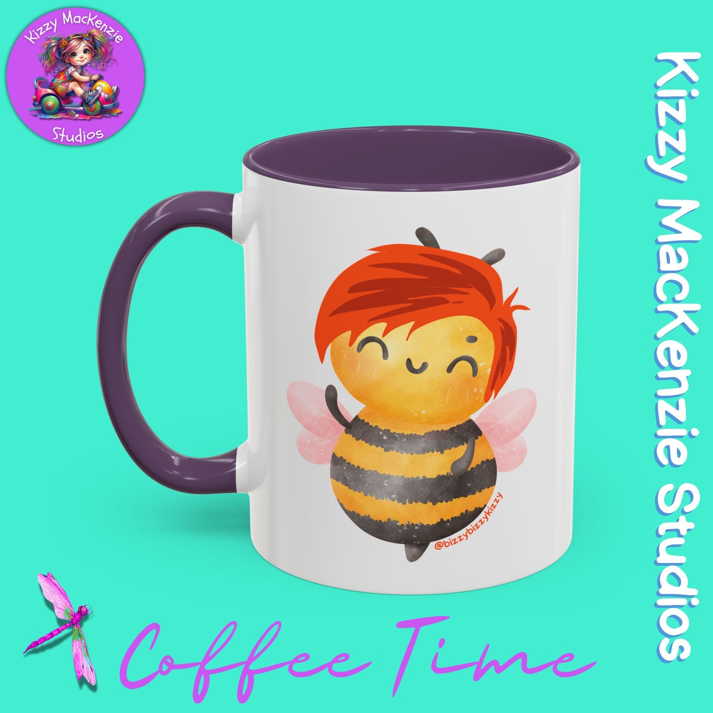 Wimblee the Bee Accent Coffee Mug Nature Lover Gift Honey Bee Conservation Funny Ceramic Mug