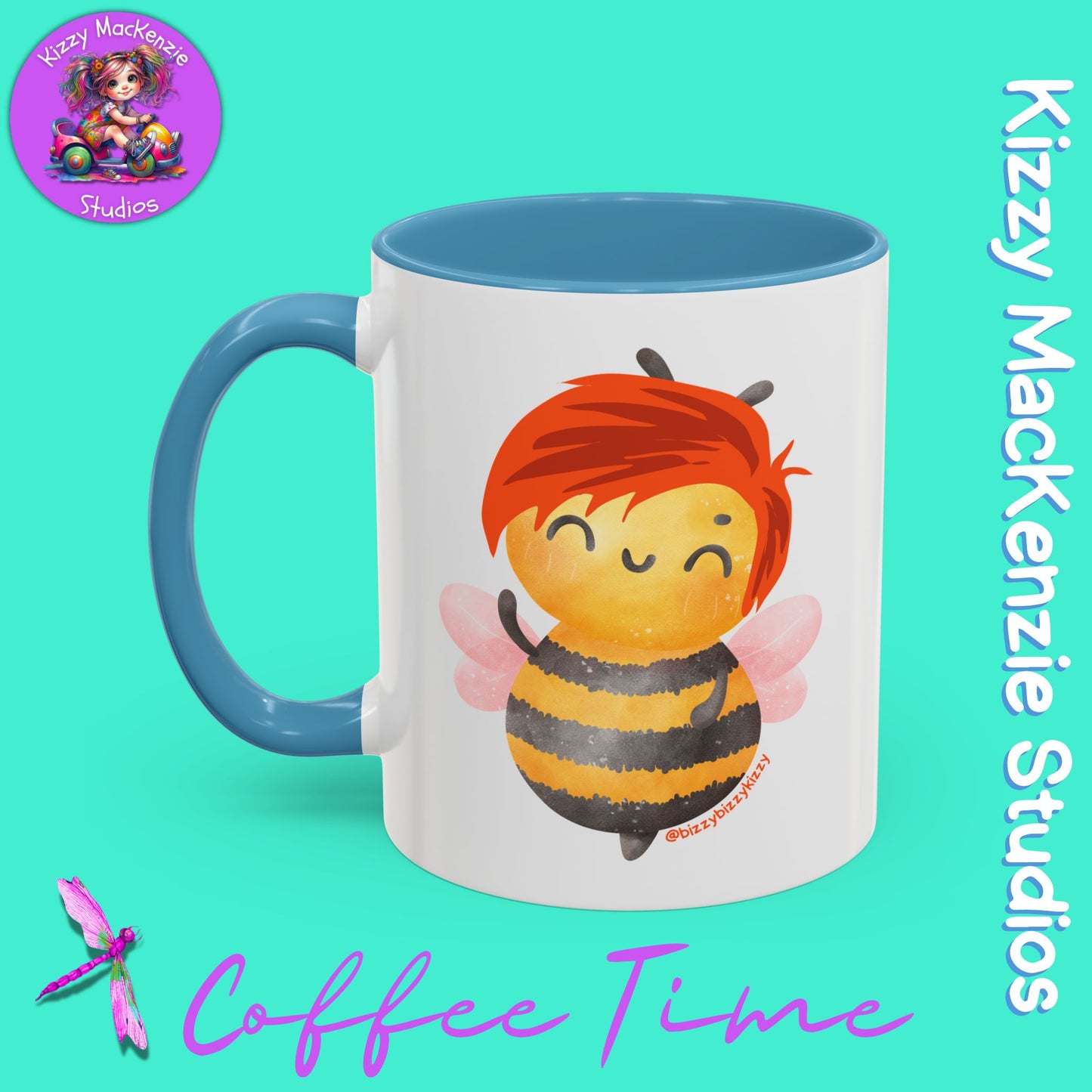 Wimblee the Bee Accent Coffee Mug Nature Lover Gift Honey Bee Conservation Funny Ceramic Mug