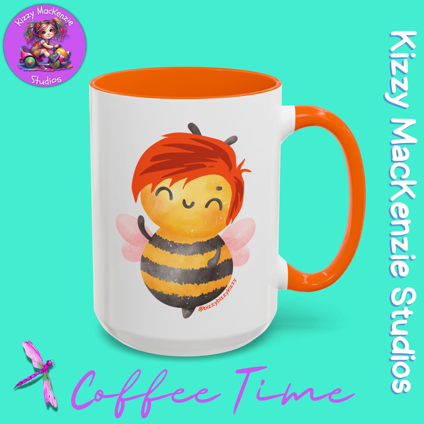 Wimblee the Bee Accent Coffee Mug Nature Lover Gift Honey Bee Conservation Funny Ceramic Mug