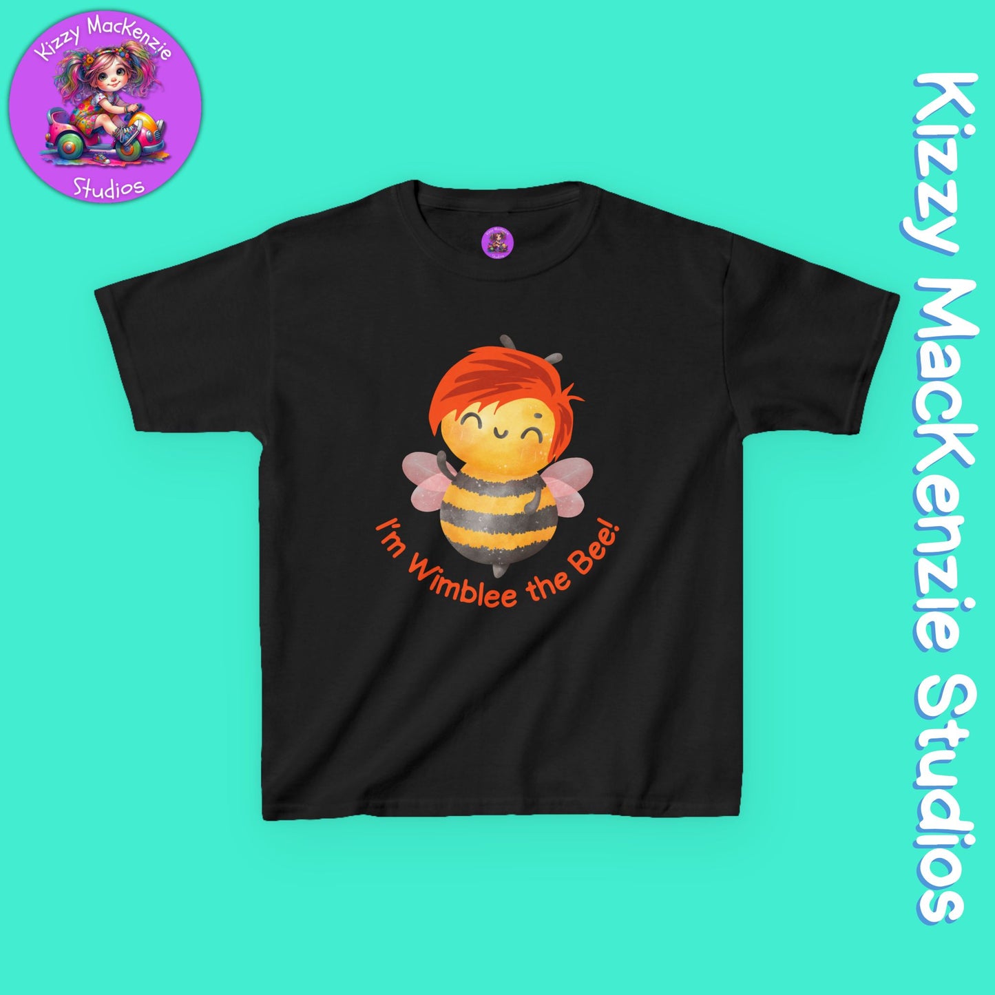 Wimblee the Bee Kids T-Shirt Honey Bee Conservation Gift for Child Nature Tee for Kids