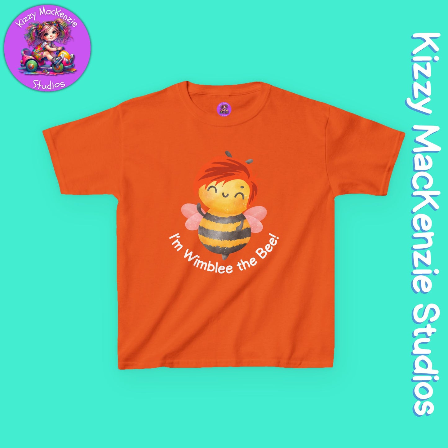 Wimblee the Bee Kids T-Shirt Honey Bee Conservation Gift for Child Nature Tee for Kids