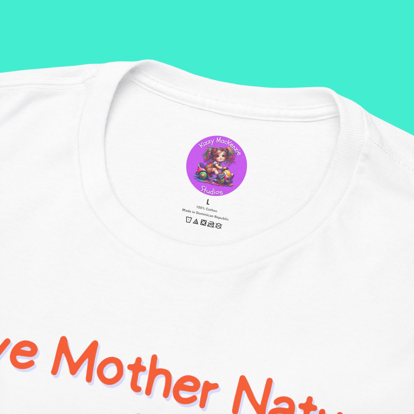 Wimblee the Bee Cotton Tee I Love Mother Nature with All of my Heart T-Shirt Gift for Him or Her Honey Bee Conservation Environment Shirt Adult Unisex Heavy Cotton Tee