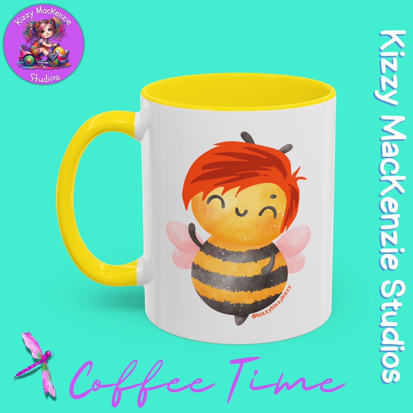 Wimblee the Bee Accent Coffee Mug Nature Lover Gift Honey Bee Conservation Funny Ceramic Mug