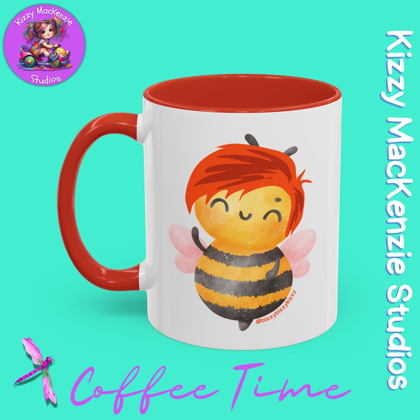 Wimblee the Bee Accent Coffee Mug Nature Lover Gift Honey Bee Conservation Funny Ceramic Mug