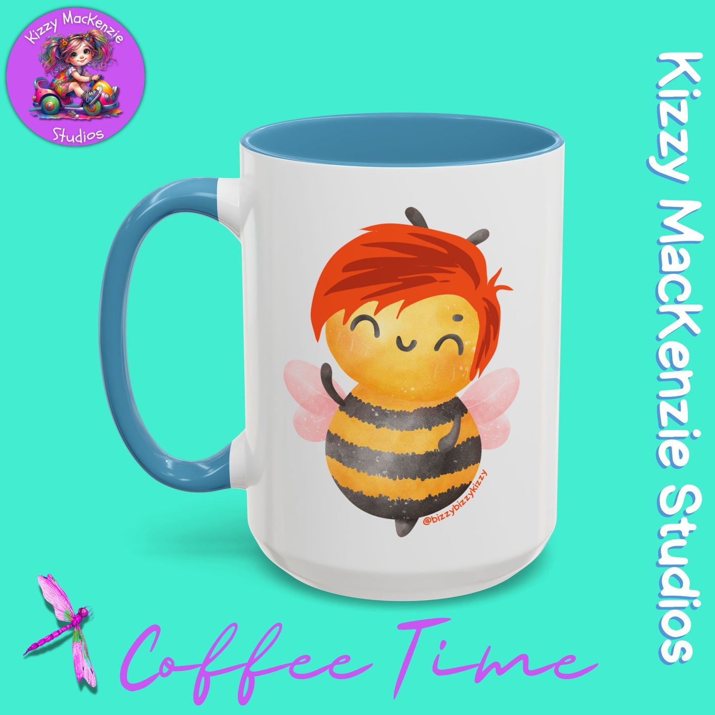 Wimblee the Bee Accent Coffee Mug Nature Lover Gift Honey Bee Conservation Funny Ceramic Mug