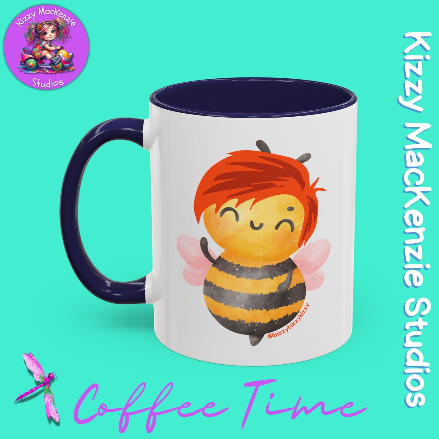 Wimblee the Bee Accent Coffee Mug Nature Lover Gift Honey Bee Conservation Funny Ceramic Mug
