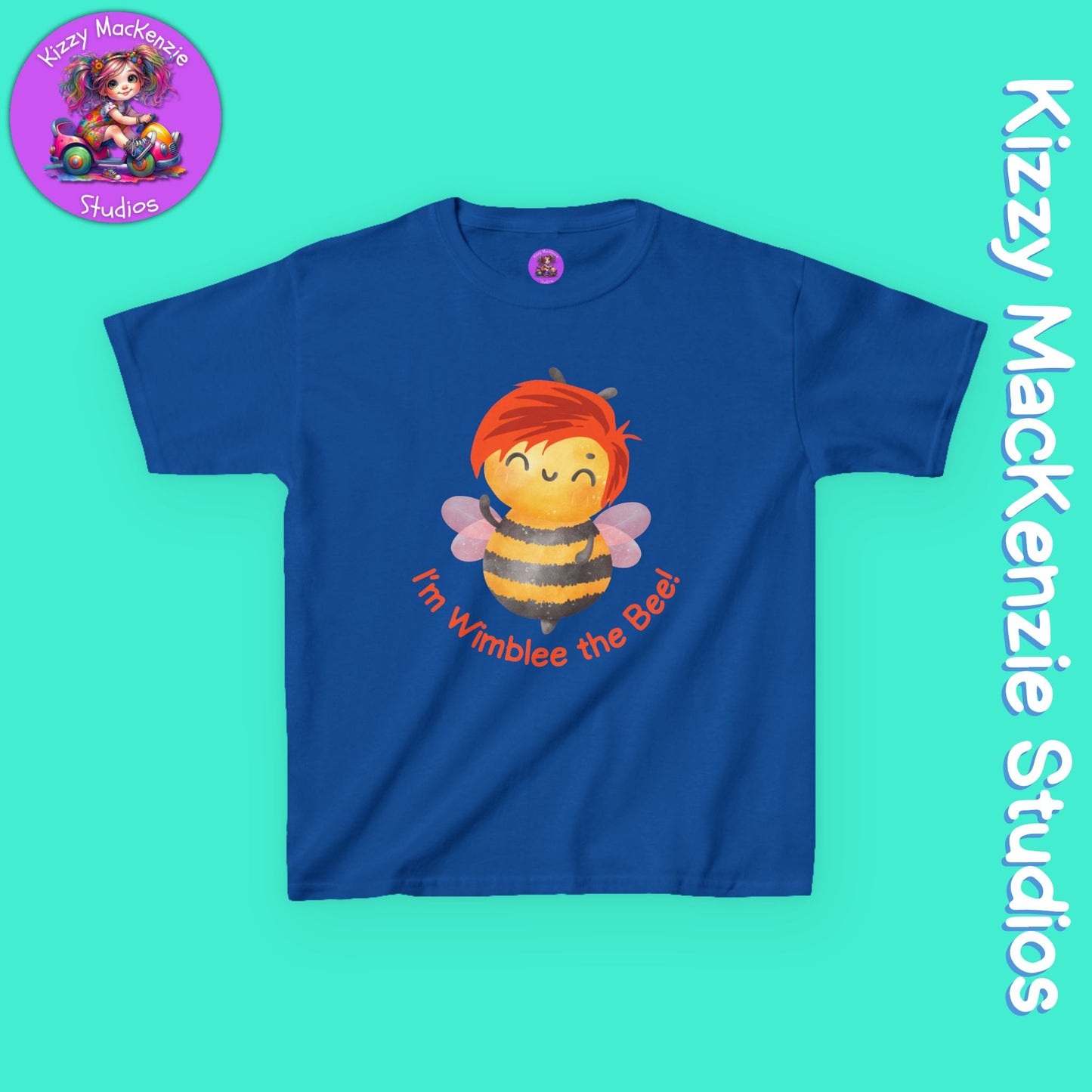 Wimblee the Bee Kids T-Shirt Honey Bee Conservation Gift for Child Nature Tee for Kids