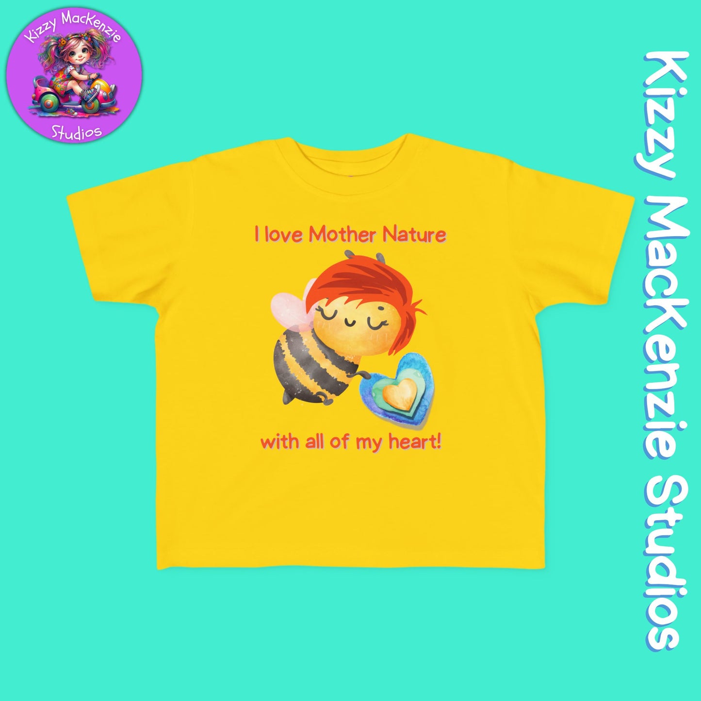 Wimblee the Bee Toddler's Shirt Mother Nature Gift for Kids Clothes Honey Bee Conservation