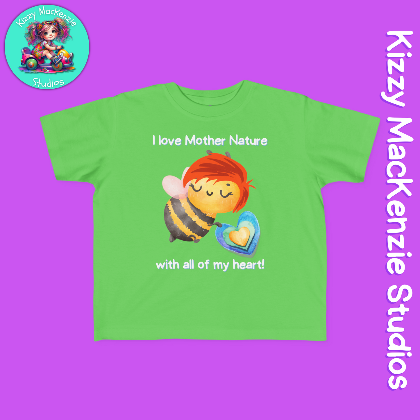 Wimblee the Bee Toddler's Shirt Mother Nature Gift for Kids Clothes Honey Bee Conservation