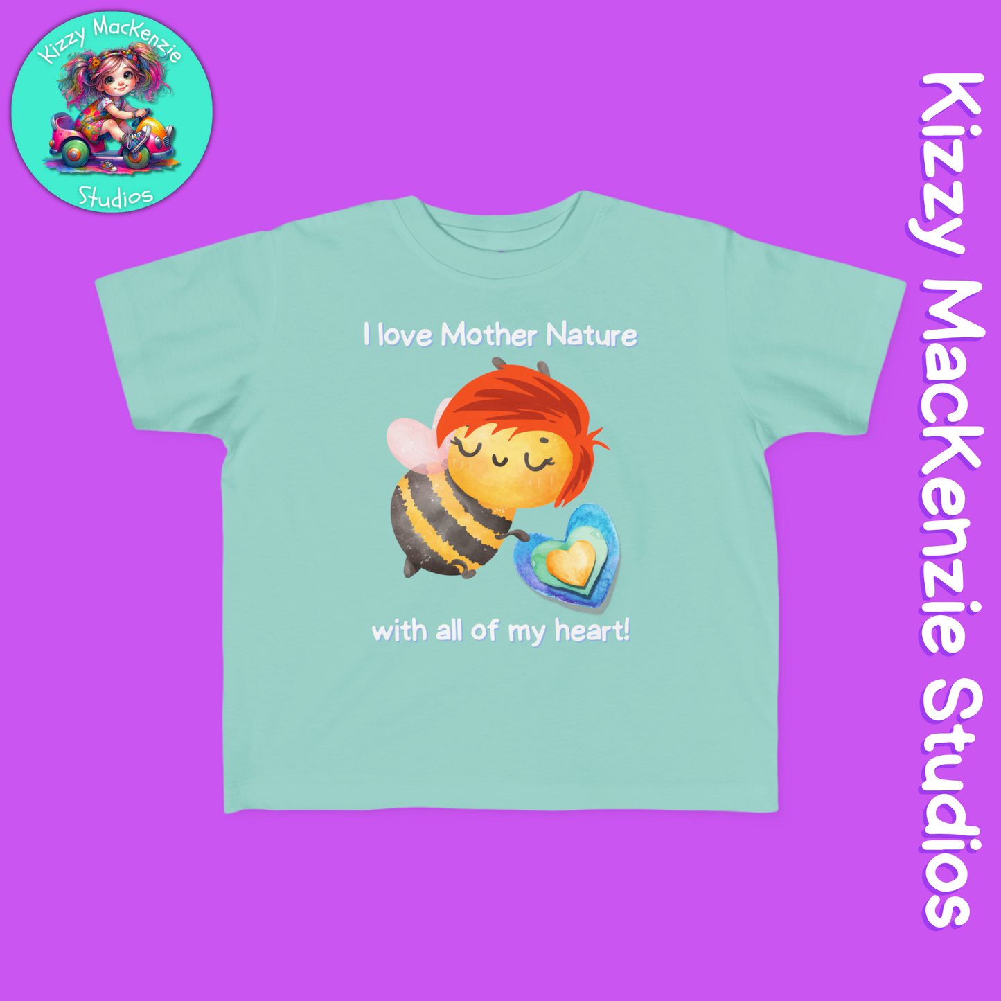 Wimblee the Bee Toddler's Shirt Mother Nature Gift for Kids Clothes Honey Bee Conservation