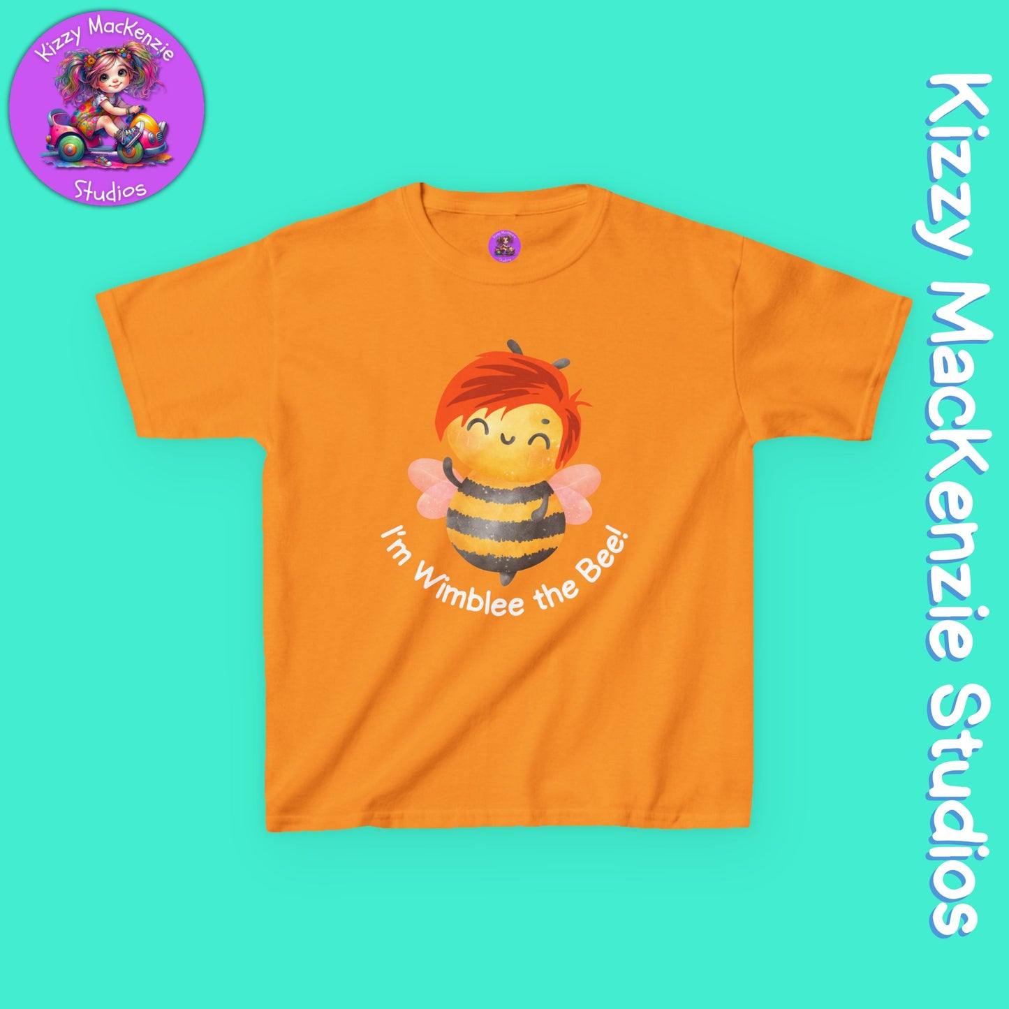 Wimblee the Bee Kids T-Shirt Honey Bee Conservation Gift for Child Nature Tee for Kids