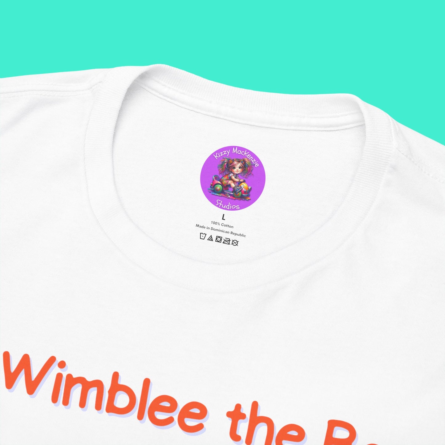 Wimblee the Bee Funny Honey Bee T-Shirt Spring Tee for Him or Her Teacher Appreciation Gift Unisex Heavy Cotton Tee