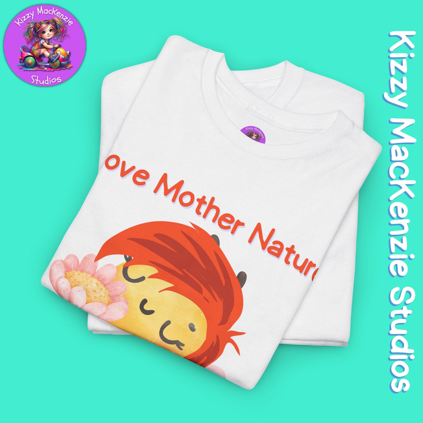 Wimblee the Bee T-Shirt I Love Mother Nature Flowers Tee Earth Day Gift for Teacher Sweet Honey Bee Tee Adult Unisex Heavy Cotton Tee