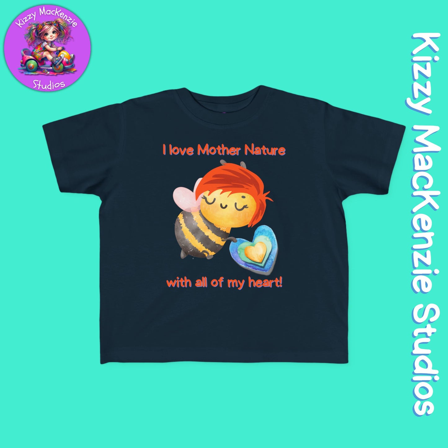 Wimblee the Bee Toddler's Shirt Mother Nature Gift for Kids Clothes Honey Bee Conservation