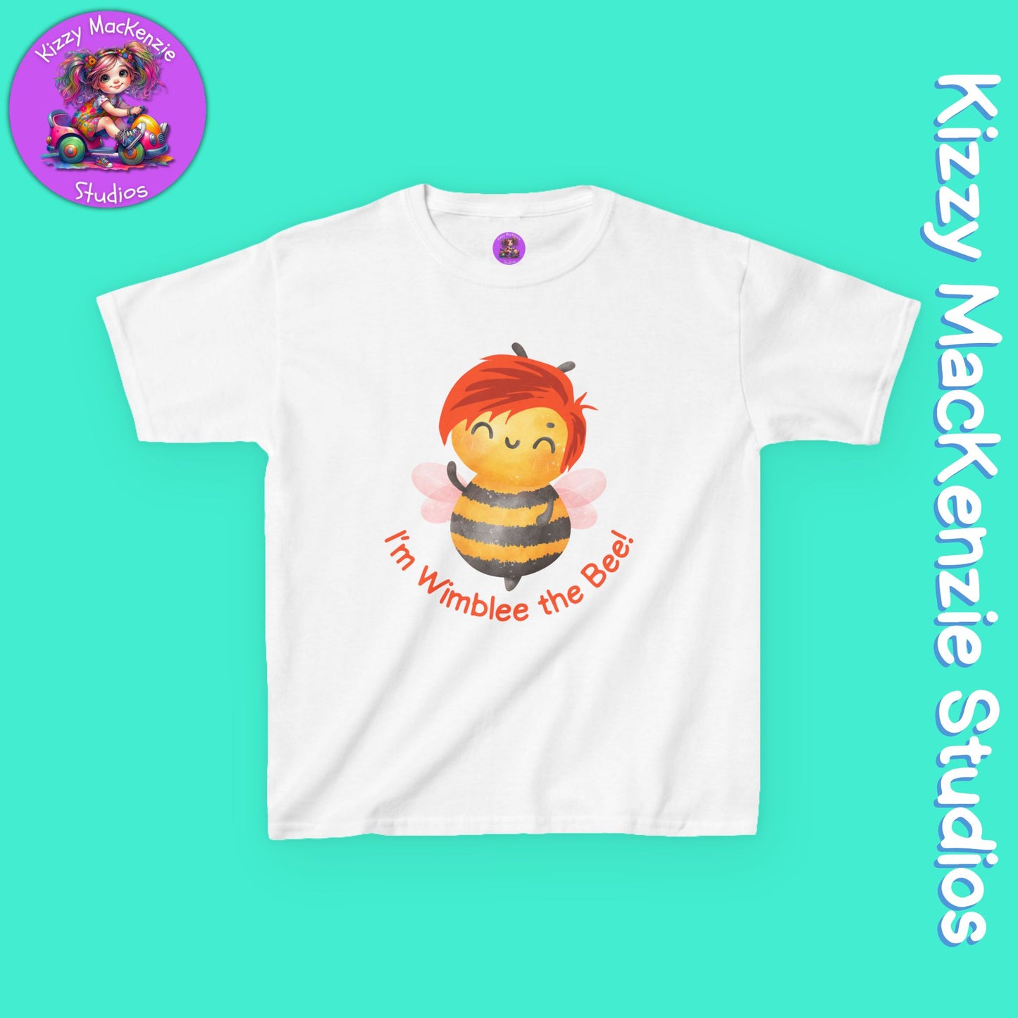 Wimblee the Bee Kids T-Shirt Honey Bee Conservation Gift for Child Nature Tee for Kids