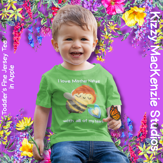 Wimblee the Bee Toddler's Shirt Mother Nature Gift for Kids Clothes Honey Bee Conservation
