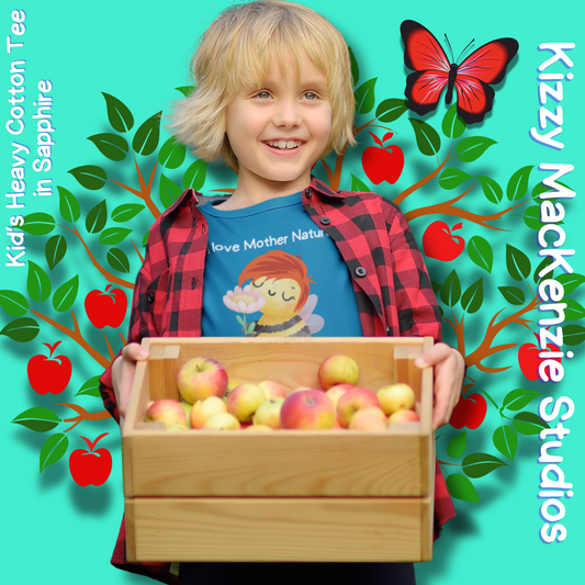 Wimblee the Bee Kids Tee I Love Mother Nature Gift for Child Colorful Honey Bee T-Shirt for Kids