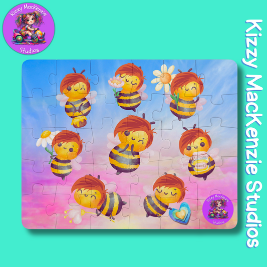 Wimblee the Bee Jigsaw Puzzle for Kids Nature Lover Gift STEM Toys Honey Bee Gift for Children