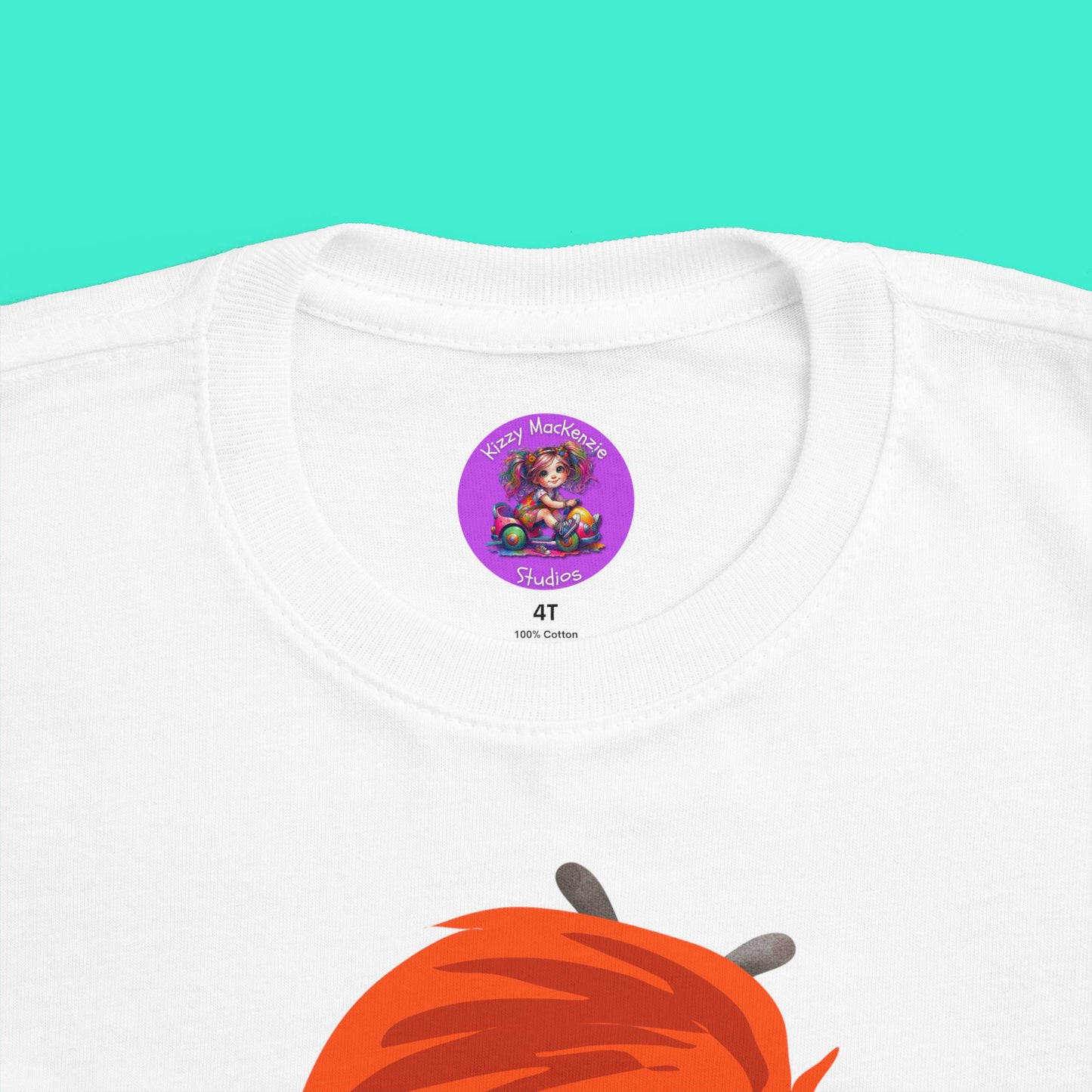 Wimblee the Bee Shirt Colorful Honey Bee Red-Haired Gift for Child Fine Jersey Tee for Toddler Clothes